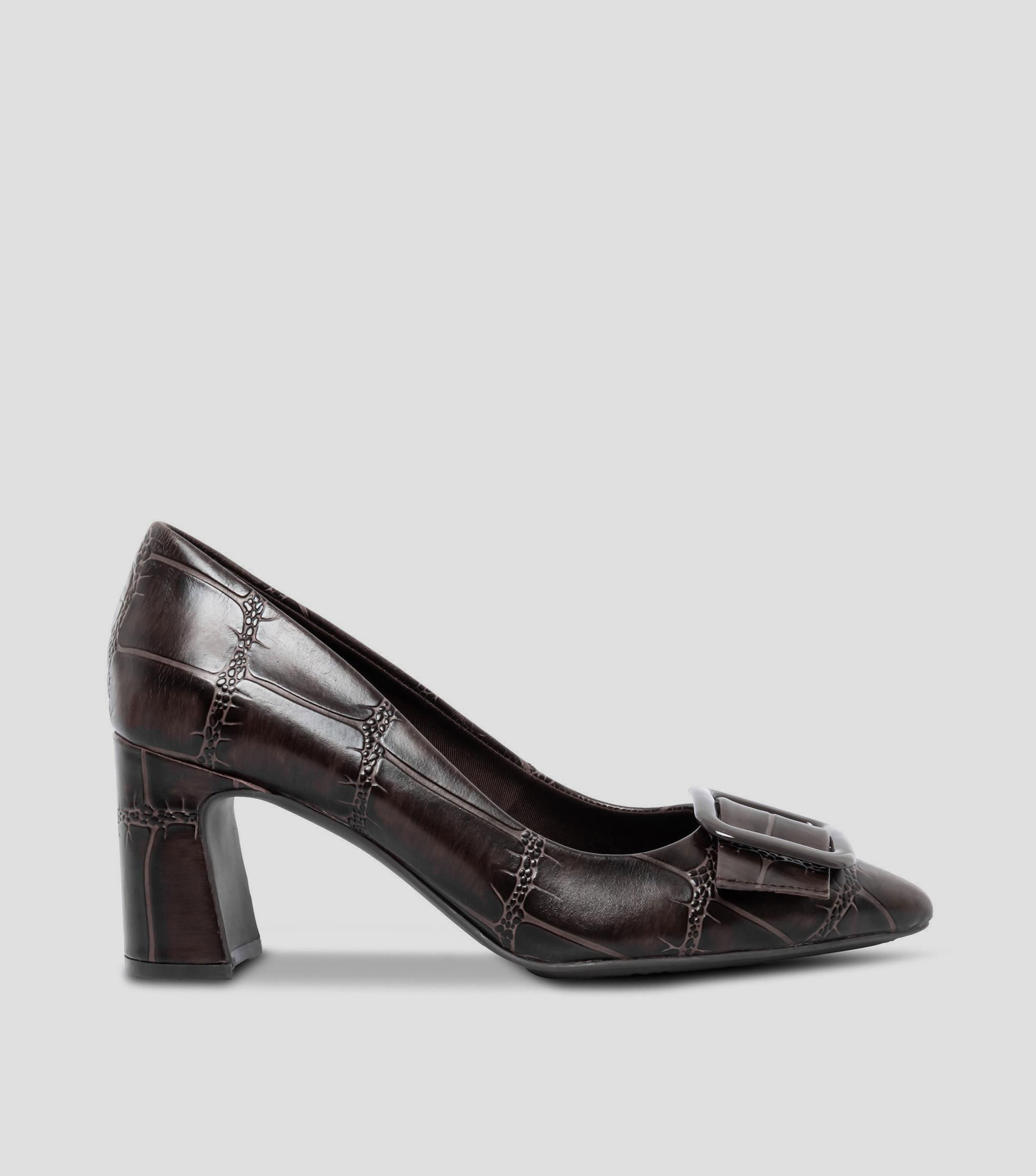 Zapatillas con tacón medio cuadrado Mujer